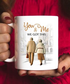 To My Husband Coffee Mug, You And Me We Got This Mug Gift, Funny Old Couple Valentine Mugs Set, White , One Size