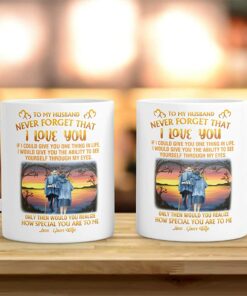 To My Husband Mug, Never Forget That I Love You Husband Mugs Coffee, Best S My Husband Mugs From Wife On Valentine Day, Wedding Anniversary Coffee Mug, Grumpy Old Couple Mug