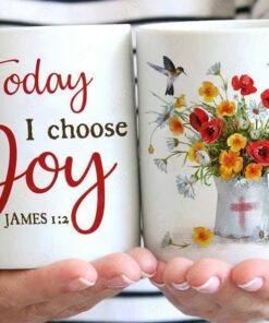 Today I Choose Joy Jesus Memorial Mug For Dad Or Mom In Heaven Jesus Lover From Daughter Son On Birthday Anniversary Mother's Day Father's Day Mug