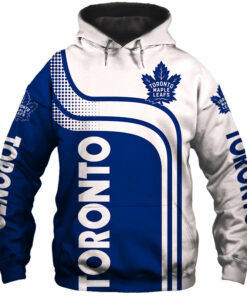 Toronto Maple Leafs Zip Up Hoodie 3D With Hooded Long Sleeve Gifts for Fans
