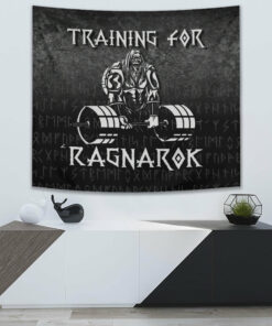 Training For Ragnarok Tapestry Viking Wall Décor