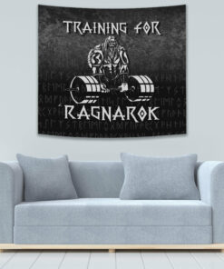 Training For Ragnarok Tapestry Viking Wall Décor