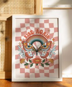 Trendy Art Prints, Aesthetic Poster, Retro Art Print, Vintage Wall Art, 70s Wall Art, Retro Quote Print