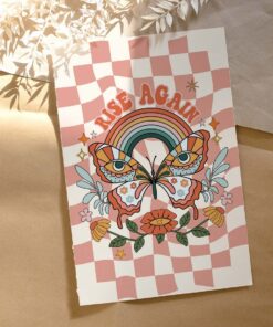 Trendy Art Prints, Aesthetic Poster, Retro Art Print, Vintage Wall Art, 70s Wall Art, Retro Quote Print