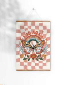 Trendy Art Prints, Aesthetic Poster, Retro Art Print, Vintage Wall Art, 70s Wall Art, Retro Quote Print