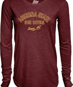 Tri-Blend Long Sleeve T-Shirt Campus, ASU Hoodie, Sweatshirt, Shirt Full Size Gifts for NCAA Fans