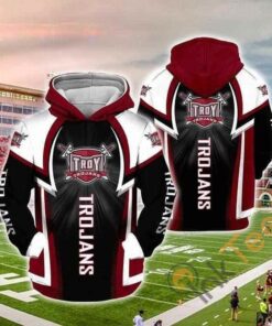 Troy Trojans Hoodie 3D All Over Print Zip Hoodie Gifts For Ncaa Fans
