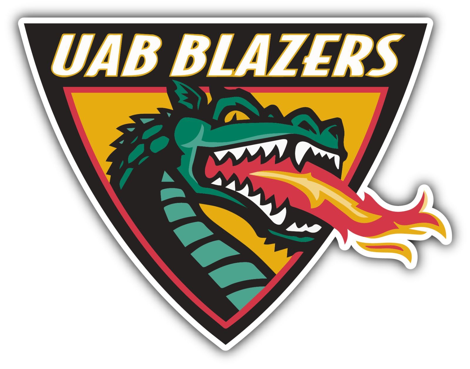 UAB Blazers University College NCAA Logo Vinyl Decals Sticker For Car Truck Door And Window Laptop Gifts For Fans