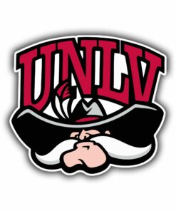 UNLV Full Color Vinyl Decal For Car Door Windows Gifts For Football Fans