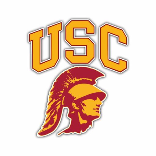 USC Trojans Full Color Vinyl Decal For Car Door Windows Gifts For Football Fan