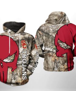 Usc Trojans Ncaa Camo Veteran Hunting 3D All Over Print Hoodie Zip Hoodie Gifts For Fans
