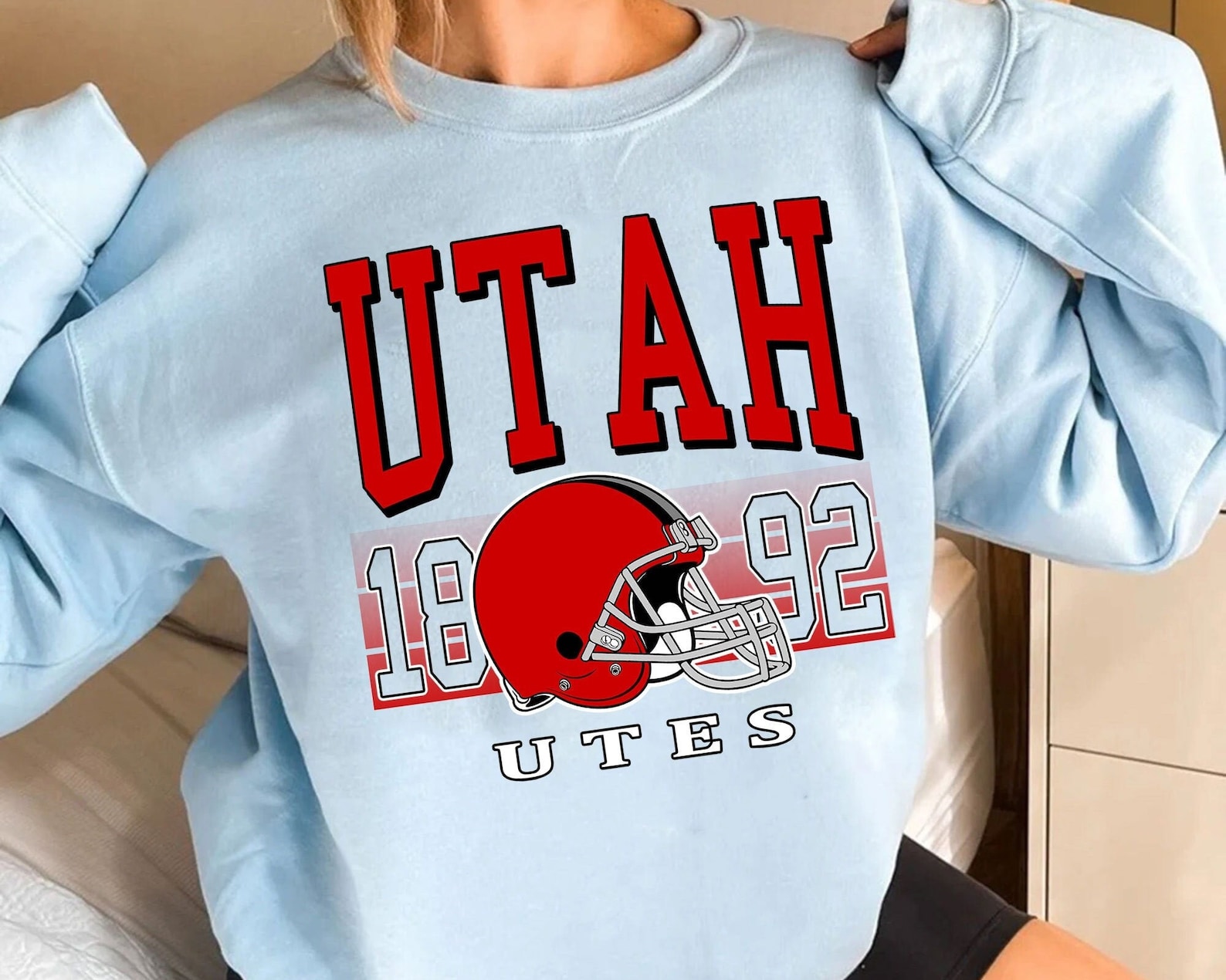 UTAH Football Crewneck, UTAH Football Sweatshirt, Football Fan Shirt, University Football Fan Shirt, Hogs Shirt Gifts For Razorbacks Fans, Arkansas Razorbacks Hoodie