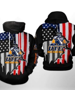 Utep Miners Ncaa Us Flag 3D All Over Print Hoodie Zip Hoodie Gifts For Fans