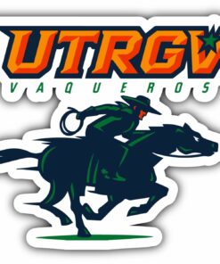 UTRGV Vaqueros University College NCAA Logo Vinyl Decals Sticker For Car Truck Door And Window Laptop Gifts For Fans
