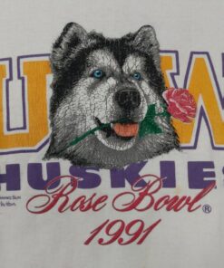 UW Huskies Vintage Sweatshirt 1991 Rose Bowl College Football National Champions Roses Don James University of Washington Alumni Retro Usa