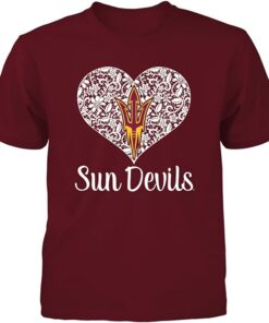Uic Flames T-Shirt - Lace Heart Logo, ASU Hoodie, Sweatshirt, Shirt Full Size Gifts for NCAA Fans