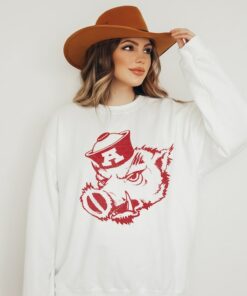 Unisex Arkansas Razorbacks Graphic Sweatshirt, Arkansas Razorbacks Sweatshirt, Retro Arkansas Logo Arkansas Sweatshirt, Hoodie, Shirt
