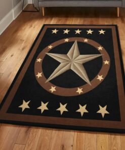 Universe Modern Area Rugs, Western Star Rustic Rug, Rustic Rug, Rustic Lodge Area Rugs, Carpet for Living Room A18