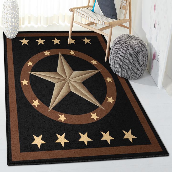 Universe Modern Area Rugs, Western Star Rustic Rug, Rustic Rug, Rustic Lodge Area Rugs, Carpet for Living Room A18