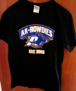 University Akron Zips Shirt Ak Rowdies Logo Ohio Football Mac Tee