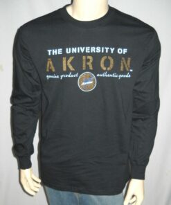 University Of Akron Shirt Adult NCAA Long Sleeve Zips