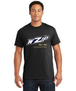 University Of Akron Wzip Akron Zips Campus Radio University Logo Design On Gildan Dryblend T-Shirt
