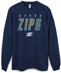 University Of Akron Zips Scratched Long Sleeve Premium Tee