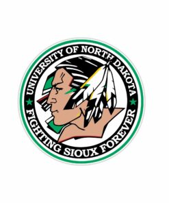 University Of North Dakota Full Color Vinyl Decal For Car Door Windows Gifts For Football Fans