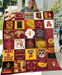 University of Arizona State Sun Devils Sherpa Fleece Blanket