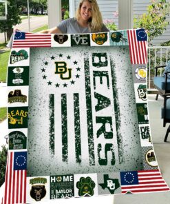 University of Baylor Bears Sherpa Fleece Blanket Gifts For NCAA Fans