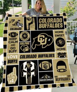 University of Colorado Buffaloes Sherpa Fleece Blanket Gifts for NCAA Fans