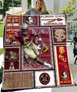 University of Florida State Seminoles Sherpa Fleece Blanket Gifts for NCAA Fans