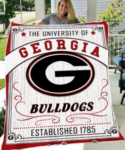 University of Georgia Bulldogs Sherpa Fleece Blanket