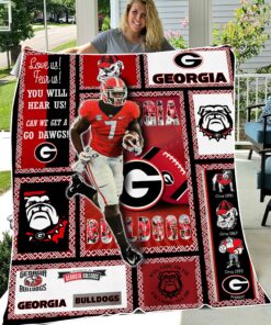 University of Georgia Bulldogs Sherpa Fleece Blanket College Student Gift