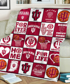 University of Indiana Hoosiers Sherpa Fleece Blanket Gifts for NCAA Fans
