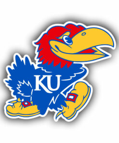 University of Kansas Jayhawks Full Color Vinyl Decal For Car Door Windows Gifts For Football Fans