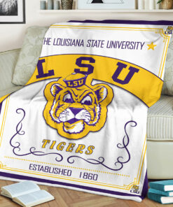 University of LSU Tigers Blanket Gifts for NCAA Fans