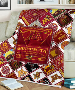 University of Minnesota Golden Gophers Sherpa Fleece Blanket Gifts for NCAA Fans