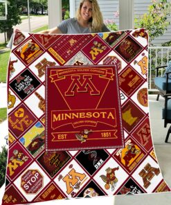 University of Minnesota Golden Gophers Sherpa Fleece Blanket Gifts for NCAA Fans