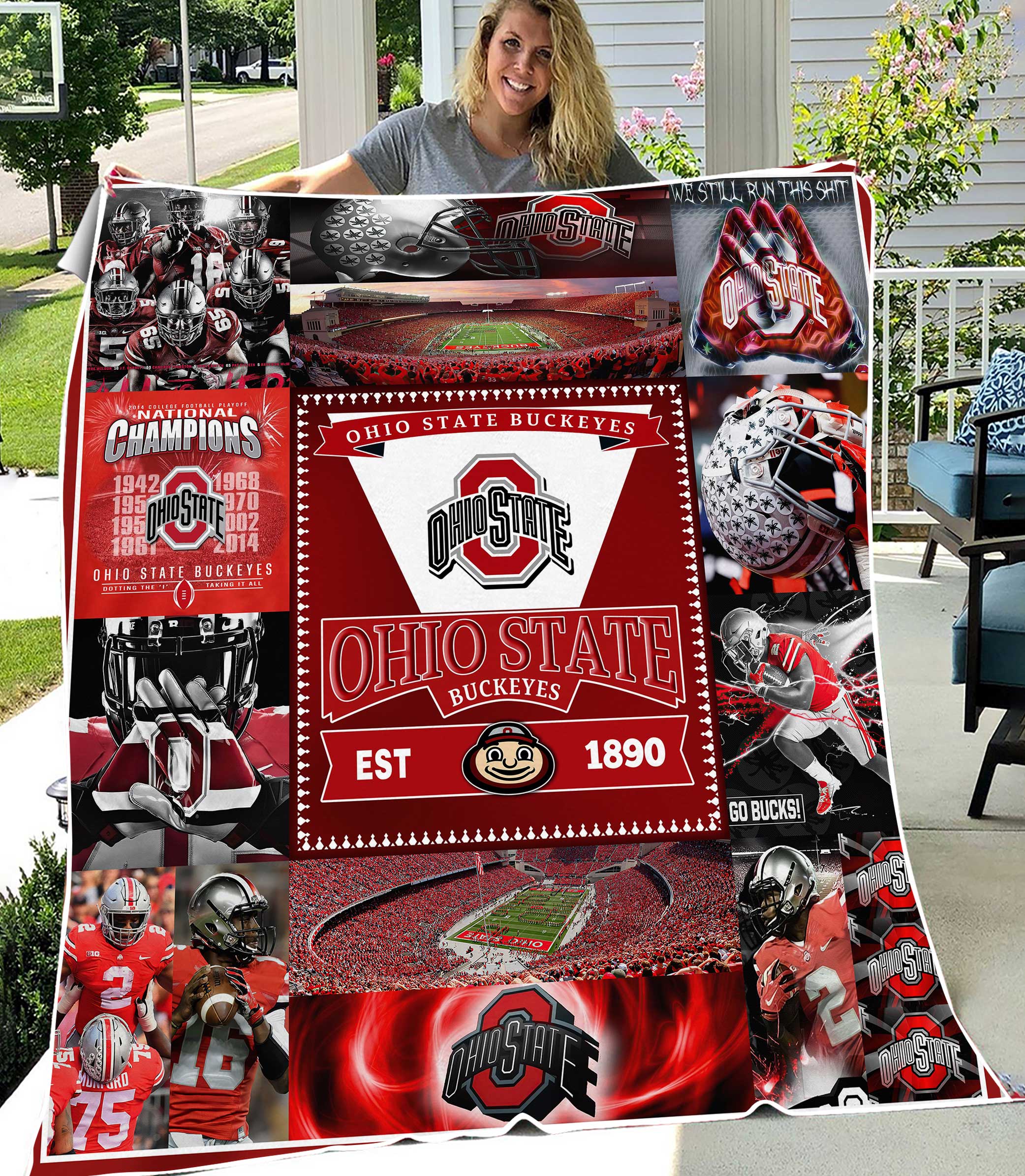 University of Ohio State Buckeyes Blanket Gifts for NCAA Fans