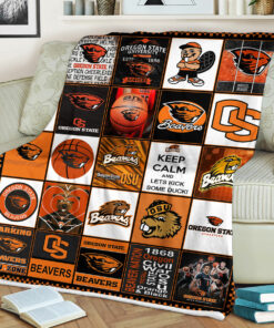 University of Oregon State Beavers Sherpa Fleece Blanket Gifts for NCAA Fans
