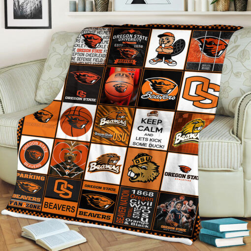 University of Oregon State Beavers Sherpa Fleece Blanket Gifts for NCAA Fans