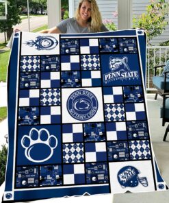 University of Penn State Nittany Lions Sherpa Fleece Blanket Gifts for NCAA Fans