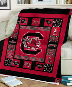 University of South Carolina Gamecocks Sherpa Fleece Blanket Gifts for NCAA Fans