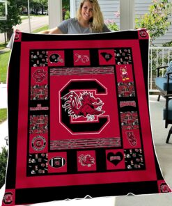 University of South Carolina Gamecocks Sherpa Fleece Blanket Gifts for NCAA Fans