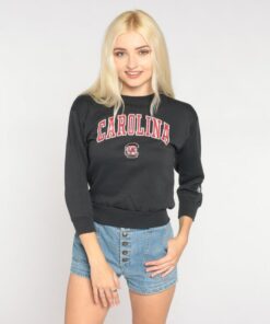 University of South Carolina Sweatshirt Y2K College Shirt Gamecocks Football Graphic Sweater U of Sc Retro Black Vintage 00s