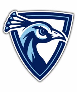 Upper Iowa Peacocks Full Color Vinyl Decal For Car Door Windows Gifts For Football Fans