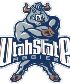 Utah State Aggies NCAA Logo Vinyl Decals Sticker For Car Truck Door And Window Laptop