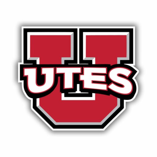 Utah Utes Full Color Vinyl Decal For Car Door Windows Gifts For Football Fans