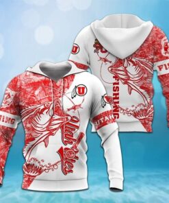 Utah Utes Ncaa For Utes Fan Fishing Lover 3D All Over Print Hoodie, Zip-Up Hoodie